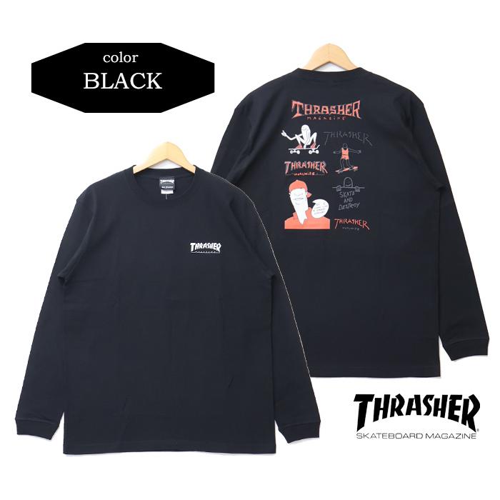 THRASHER（スラッシャー） マークゴンザレス プリント 長袖Tシャツ 長T