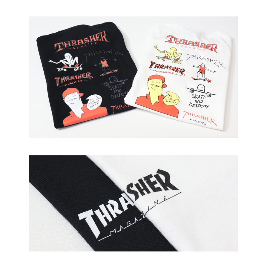 THRASHER（スラッシャー） マークゴンザレス プリント 長袖Tシャツ 長T