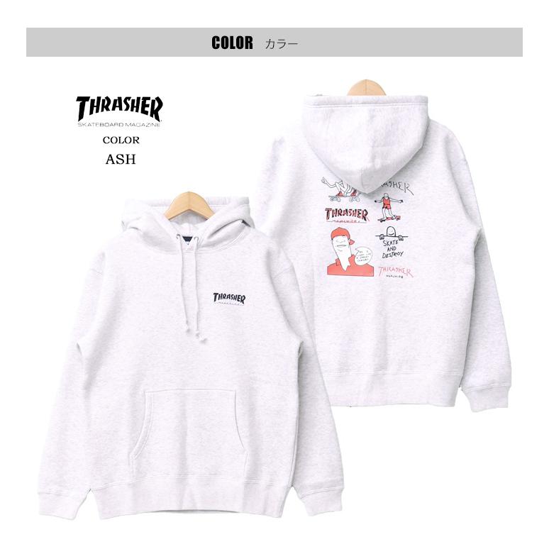 THRASHER スラッシャー マークゴンザレス プリント スウェットパーカー 裏起毛 プルパーカー フーディ メンズ 送料無料 TH95433b | THRASHER | 03