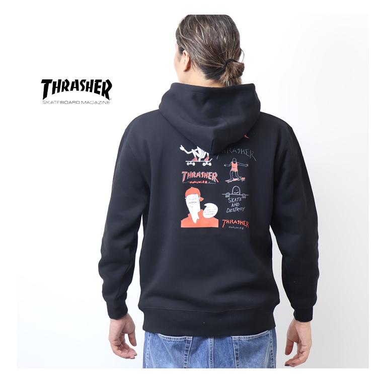 THRASHER スラッシャー マークゴンザレス プリント スウェットパーカー 裏起毛 プルパーカー フーディ メンズ 送料無料 TH95433b | THRASHER | 08