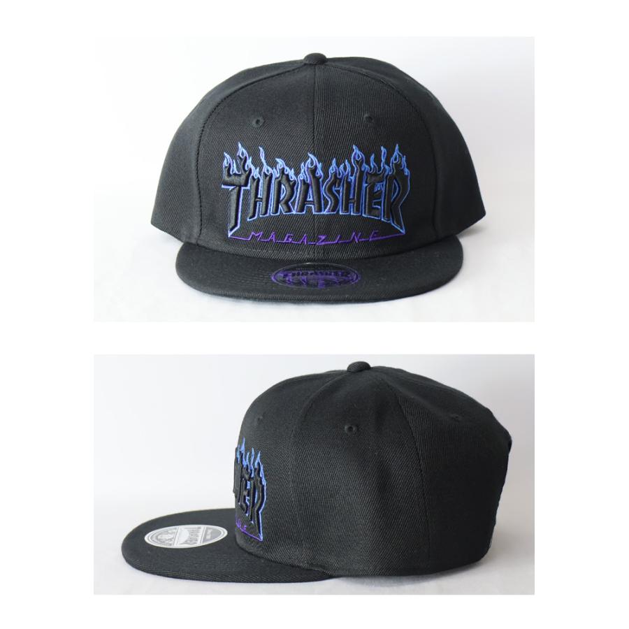 THRASHER スラッシャー フレイムロゴ刺繍 キャップ 帽子 THRASHER スラッシャー フレイムロゴ刺繍 キャップ 帽子