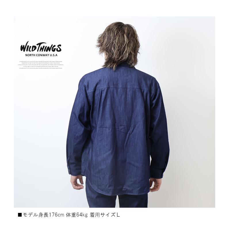 WILD THINGS（ワイルドシングス） デニムデナリシャツ メンズ デニム