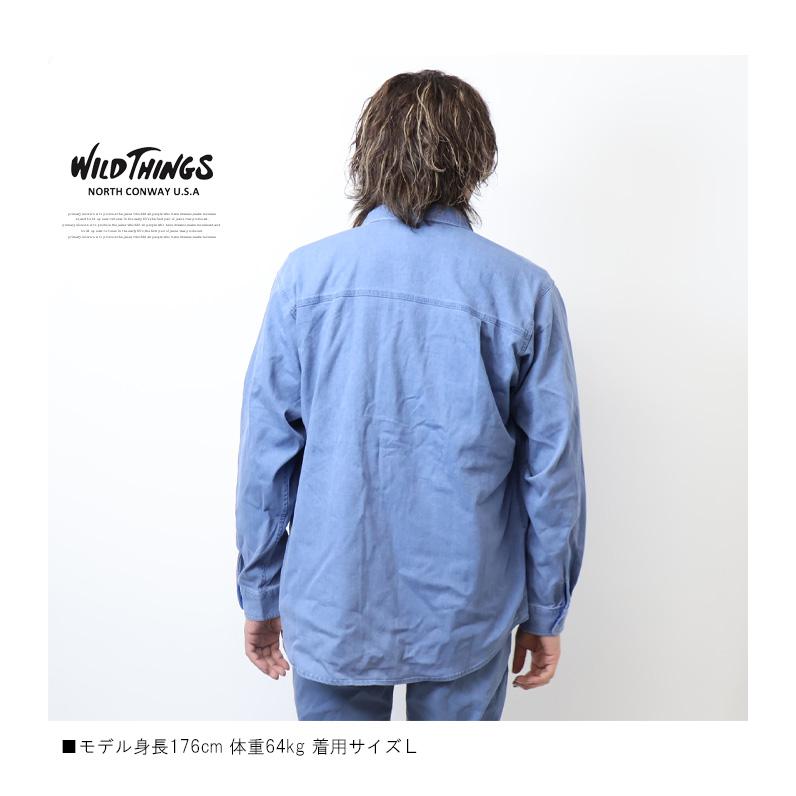 WILD THINGS（ワイルドシングス） デニムデナリシャツ メンズ デニム