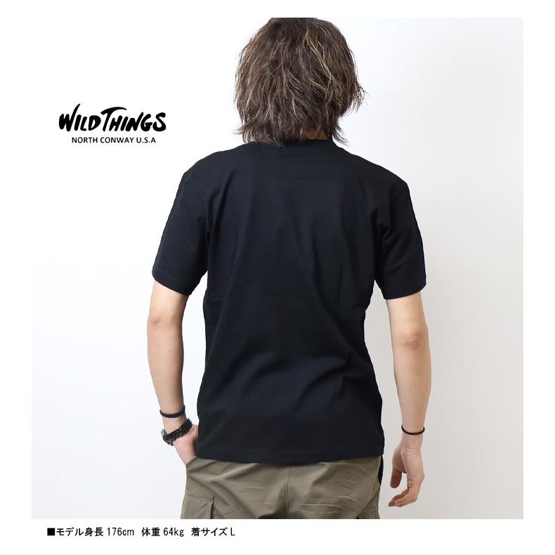 WILD THINGS ワイルドシングス ボックスロゴ プリント 半袖Ｔシャツ 半T メンズ WT24062K｜rexone｜12