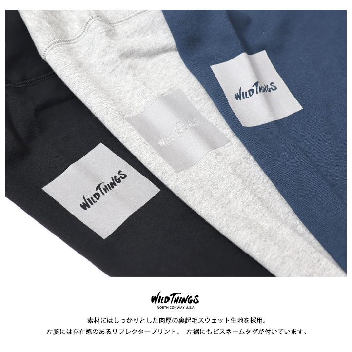 WILD THINGS ワイルドシングス ハーフジップ スウェットパーカー WILD THINGS ワイルドシングス ハーフジップ スウェットパーカー