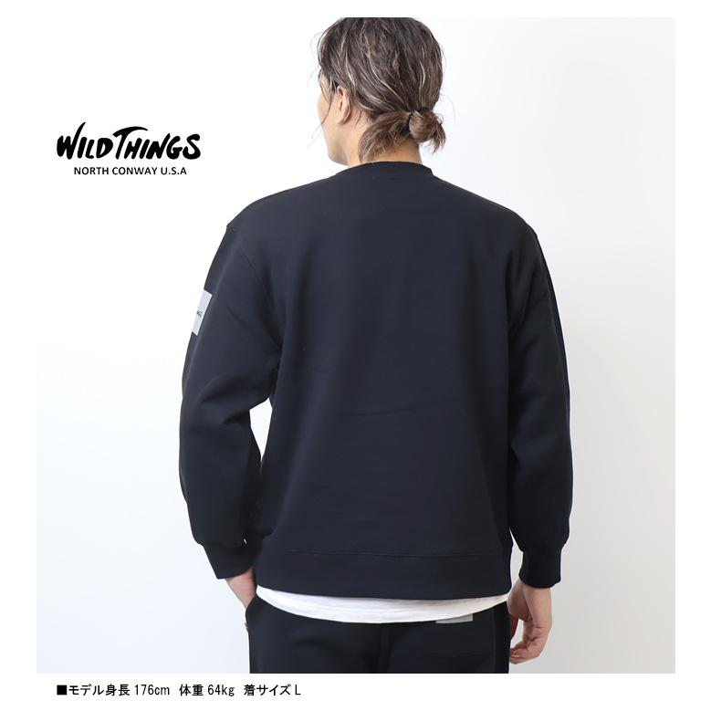 WILD THINGS（ワイルドシングス） クルーネックスウェットシャツ 裏