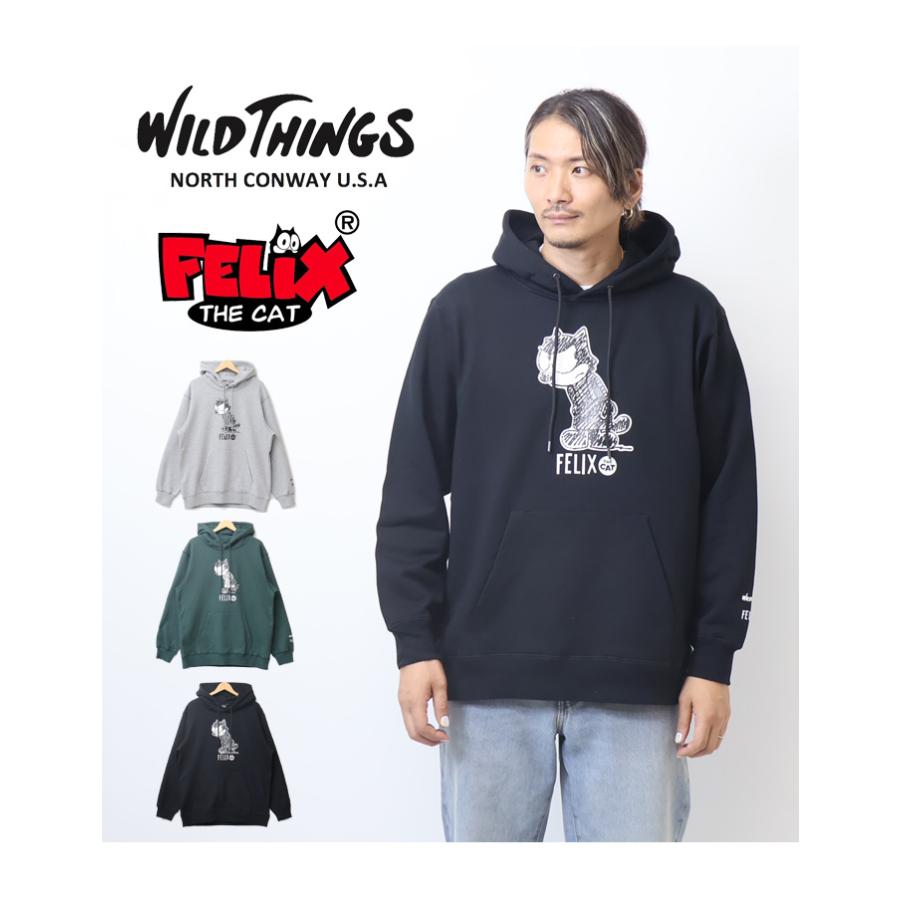 WILD THINGS ワイルドシングス FELIX コラボスウェットパーカー