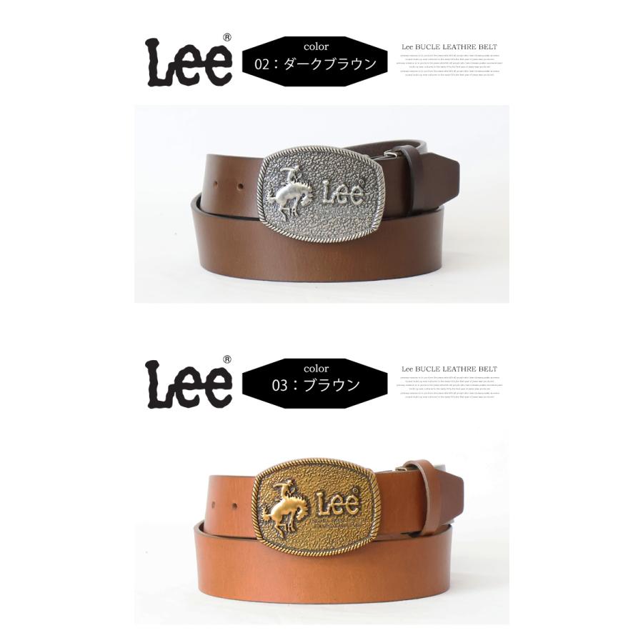Lee（リー） カウボーイバックル レザーベルト 牛革 本革 バックル