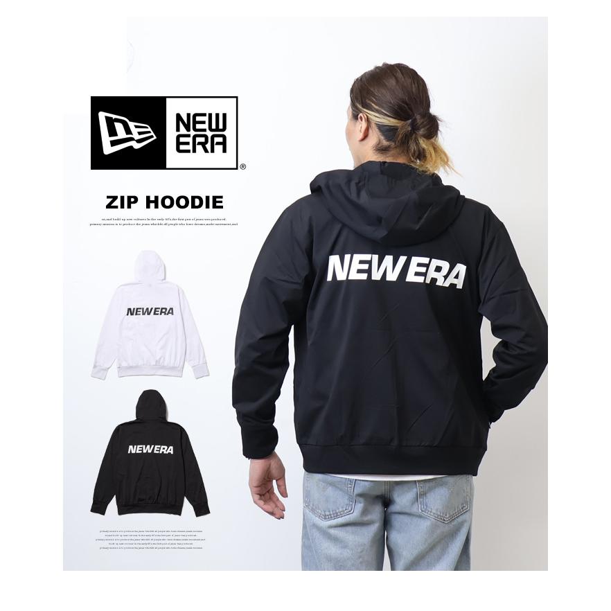 パーカー ニューエラ NEWERA ユーティリティー ジップパーカー メンズ レディース パーカ 長袖 フーディー 吸水速乾 UVカット 紫外線対策 夏 海 おしゃれ ブラック ホワイト 14391940 1439194 XL NEW ERA（ニューエラ） パーカー ジップパーカー メンズ レディース