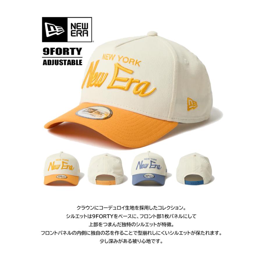NEW ERA（ニューエラ） 9FORTY A-Frame マイクロコーデュロイ キャップ