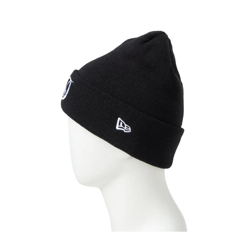 RQA ロゴ入り ブラックニット帽 ニューエラ NEW ERA アウトドアカジュアル ニット帽 OD BASIC CUFF