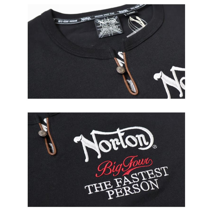 Norton ノートン MAX刺繍 キーヘンリーTシャツ メンズ 半袖Tシャツ 半T 送料無料 252N1002B | ノートン | 11