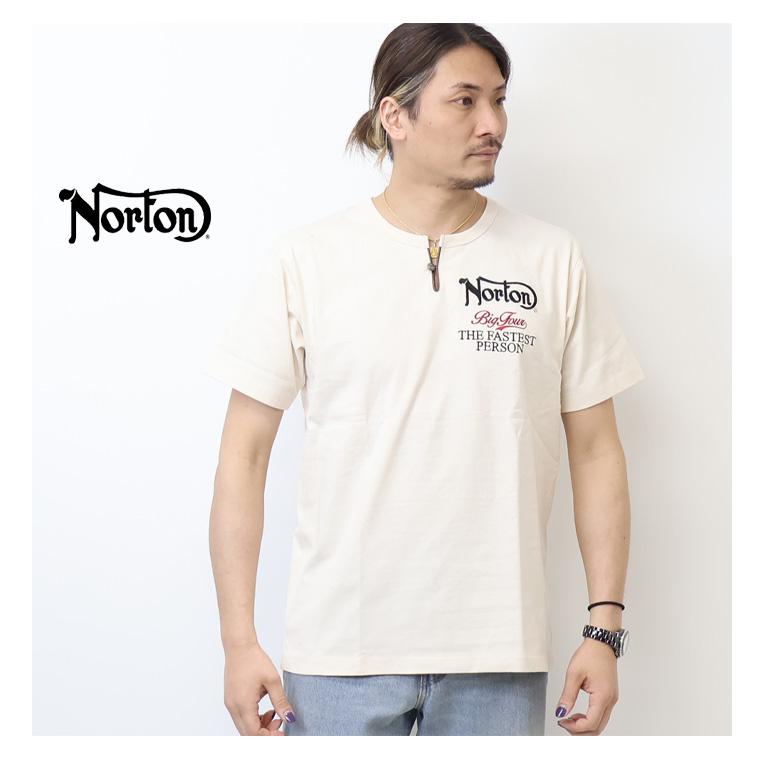Norton ノートン MAX刺繍 キーヘンリーTシャツ メンズ 半袖Tシャツ 半T 送料無料 252N1002B | ノートン | 04
