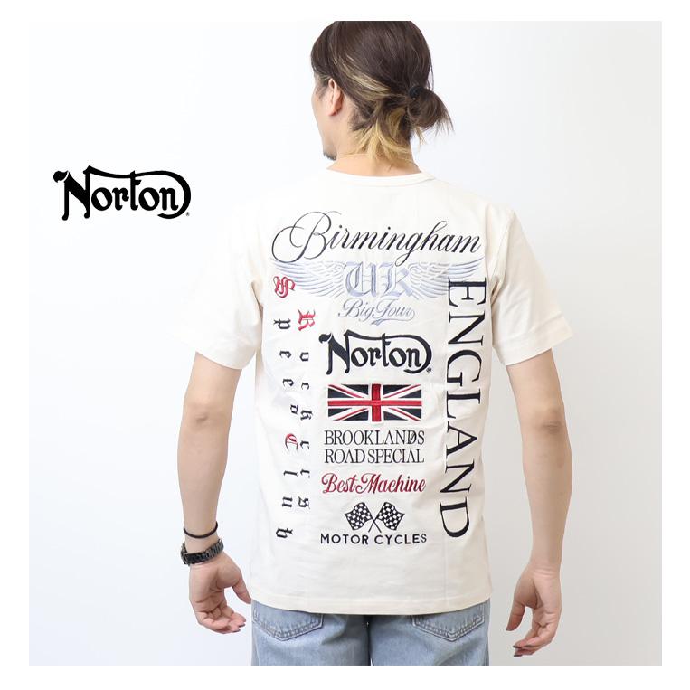 Norton ノートン MAX刺繍 キーヘンリーTシャツ メンズ 半袖Tシャツ 半T 送料無料 252N1002B | ノートン | 05