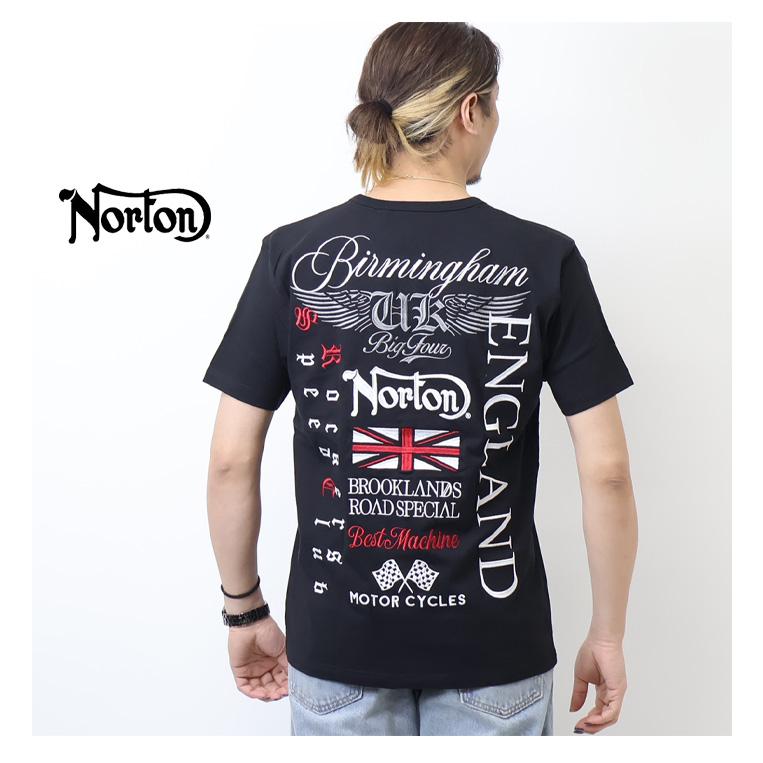 Norton ノートン MAX刺繍 キーヘンリーTシャツ メンズ 半袖Tシャツ 半T 送料無料 252N1002B | ノートン | 08
