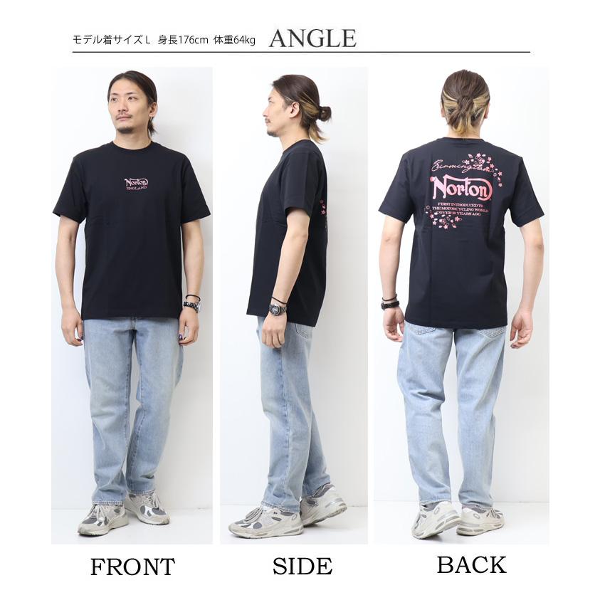 Norton ノートン サクラシャイニーTシャツ メンズ 半袖Tシャツ 半T 252N1007B | ノートン | 10