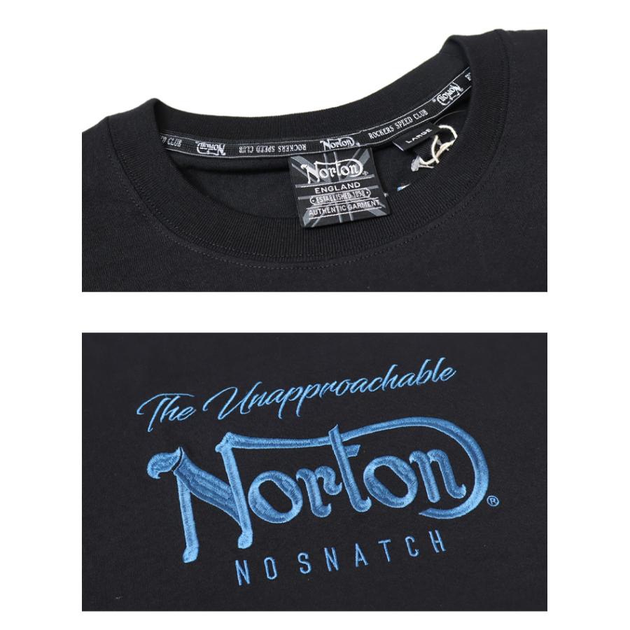 Norton ノートン MAX ブルーワッペン刺繍Tシャツ メンズ 半袖Tシャツ 半T 送料無料 252N1019B | ノートン | 11
