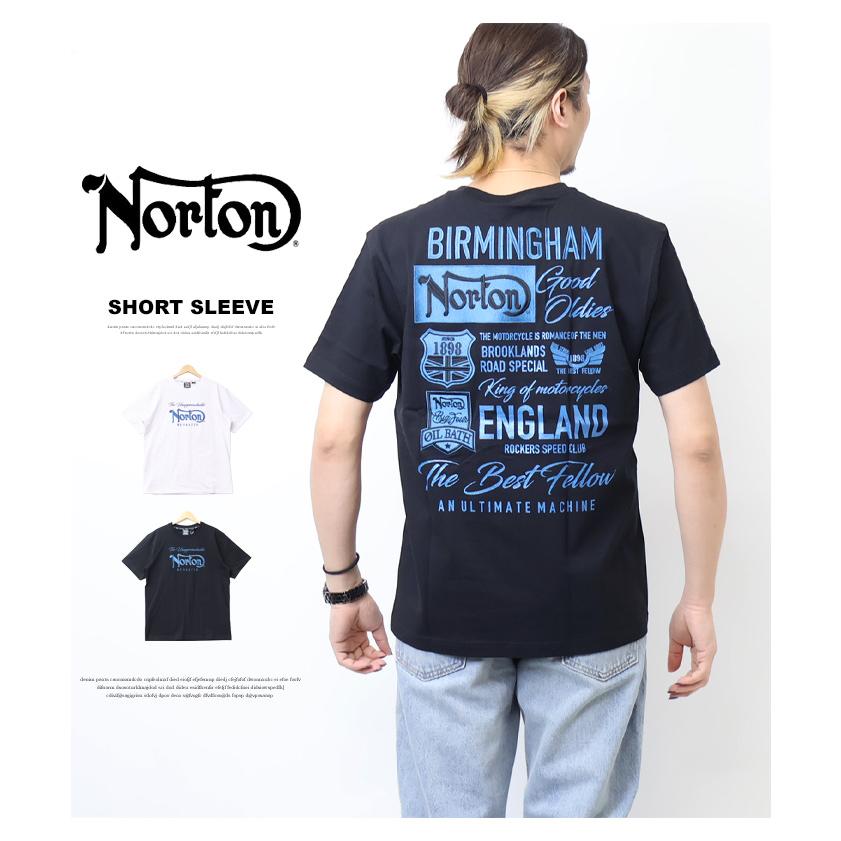 ノートン（NORTON） MAX ブルーワッペン刺繍Tシャツ メンズ 半袖T