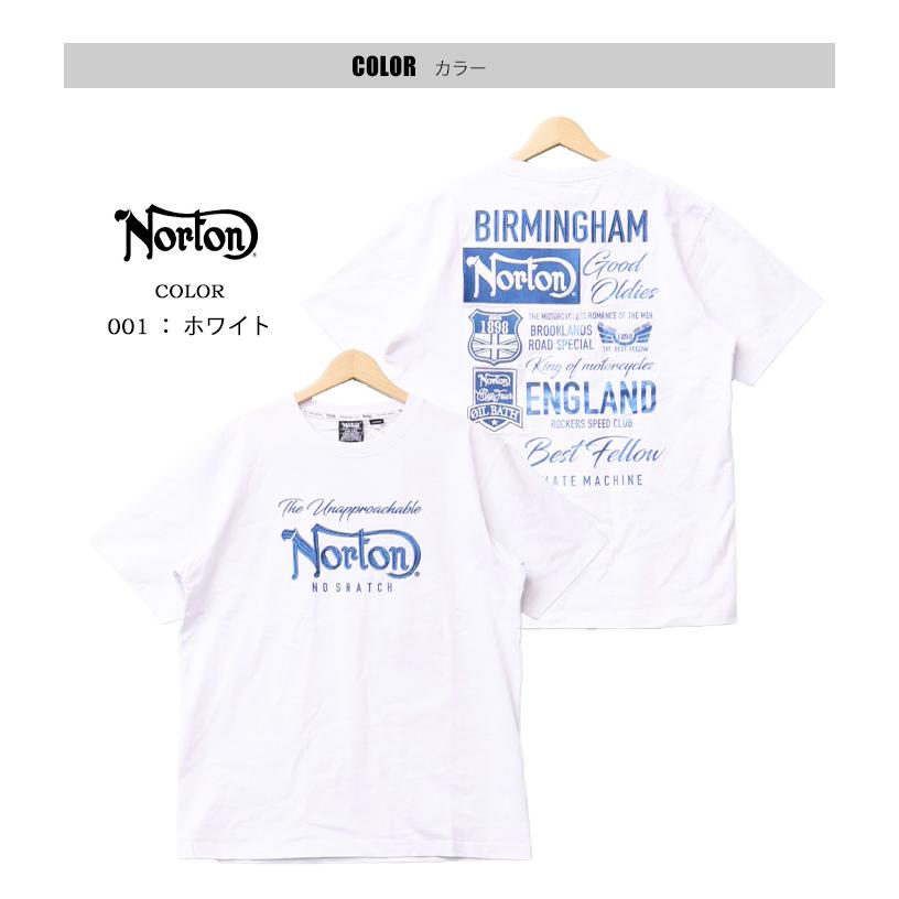 Norton ノートン MAX ブルーワッペン刺繍Tシャツ メンズ 半袖Tシャツ 半T 送料無料 252N1019B | ノートン | 03