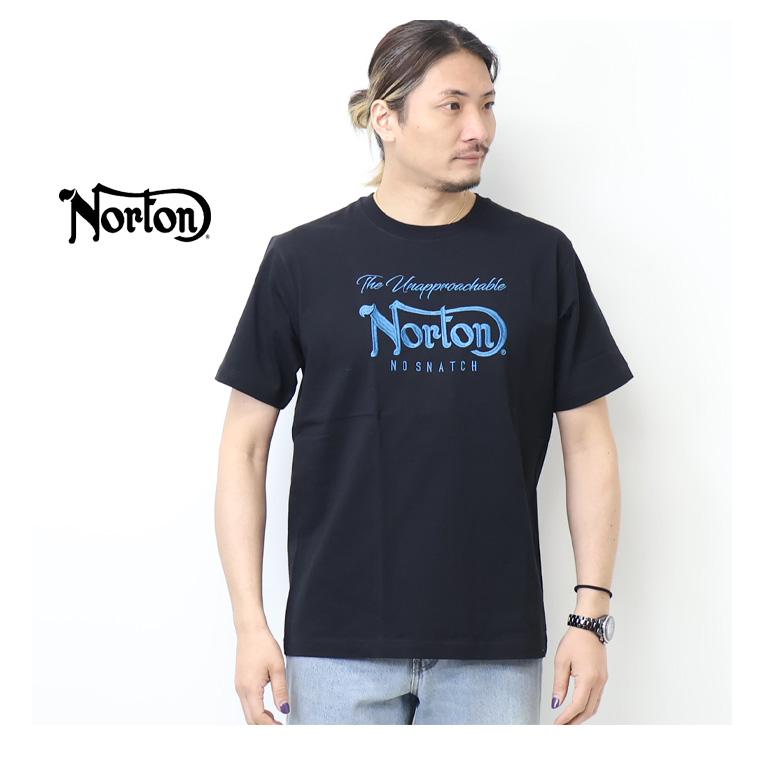 ノートン（NORTON） MAX ブルーワッペン刺繍Tシャツ メンズ 半袖T