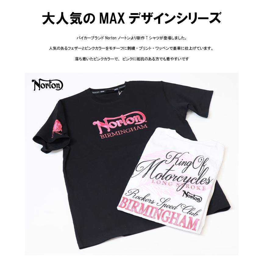 Norton ノートン ピンクフェザーワッペン MAX Tシャツ メンズ 半袖Tシャツ 半T 送料無料 252N1030B | ノートン | 02