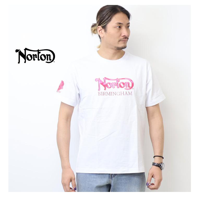 Norton ノートン ピンクフェザーワッペン MAX Tシャツ メンズ 半袖Tシャツ 半T 送料無料 252N1030B | ノートン | 04