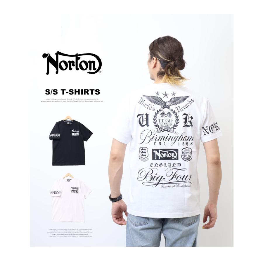 ノートン（NORTON） ワールズレコードTシャツ メンズ 半袖Tシャツ 半T