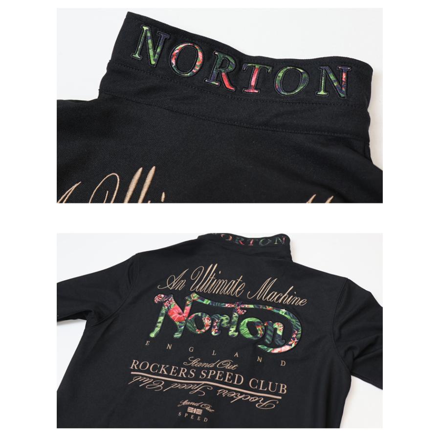 Norton ノートン ドライ ボタニカルワッペン 半袖ポロシャツ メンズ 送料無料 252N1201B | ノートン | 12