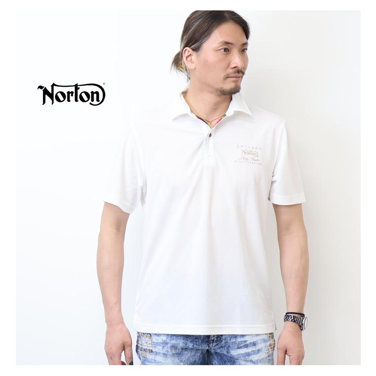 Norton ノートン ドライ ボタニカルワッペン 半袖ポロシャツ メンズ 送料無料 252N1201B | ノートン | 04