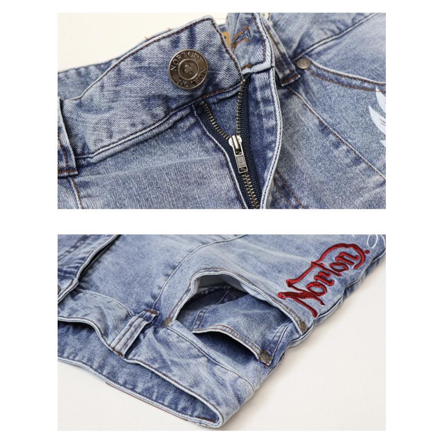 Norton ノートン MAX刺繍 ストレッチデニム ショートパンツ ショーツ ハーフパンツ ジーンズ メンズ パンツ ボトムス 送料無料 252N1900B | ノートン | 10