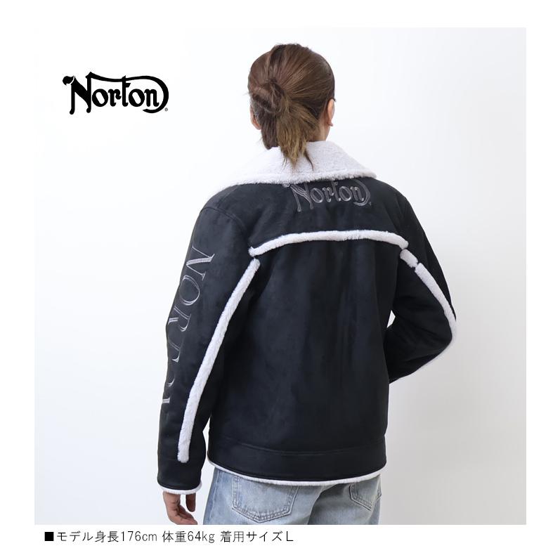 ノートン（NORTON） 総刺繍 B-3 フェイクムートンジャケット メンズ