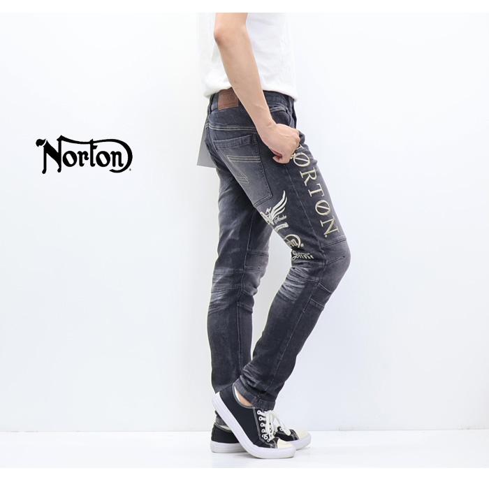 ノートン（NORTON） MAX刺繍 イーグルローズ ストレッチデニム