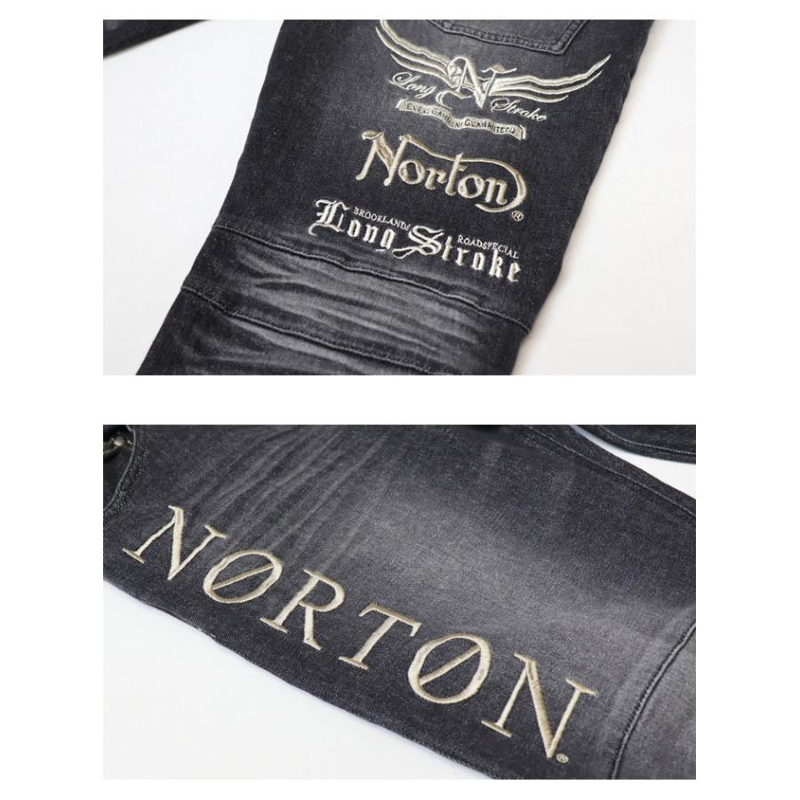ノートン（NORTON） MAX刺繍 イーグルローズ ストレッチデニム
