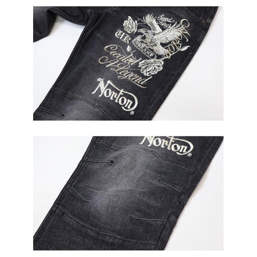 ノートン（NORTON） MAX刺繍 イーグルローズ ストレッチデニム