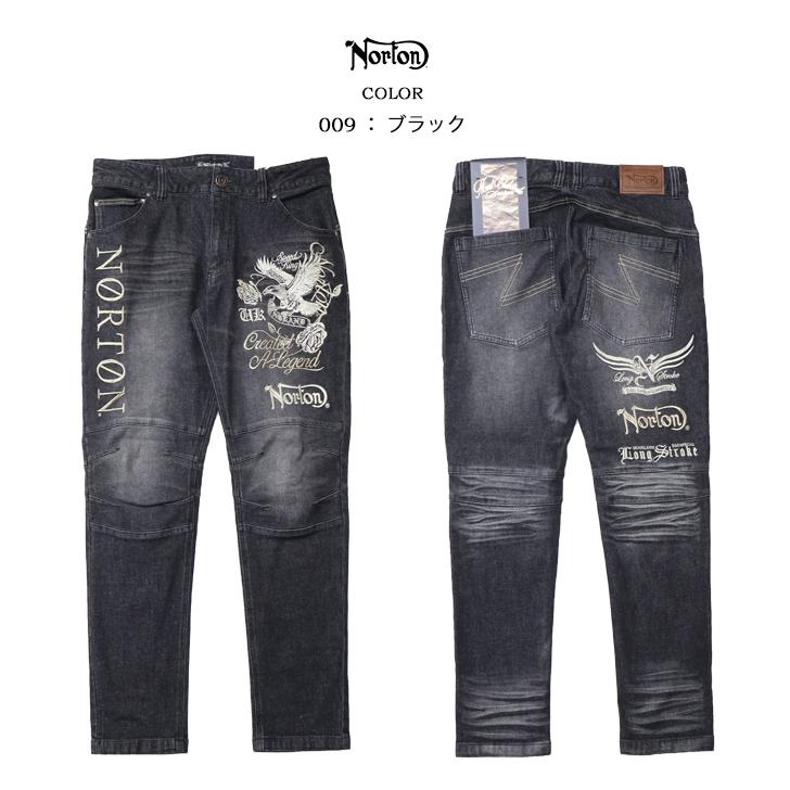 ノートン（NORTON） MAX刺繍 イーグルローズ ストレッチデニム