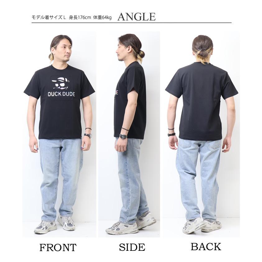 Duck Dude（ダックデュード） スクエアエンボス 半袖Tシャツ 半T