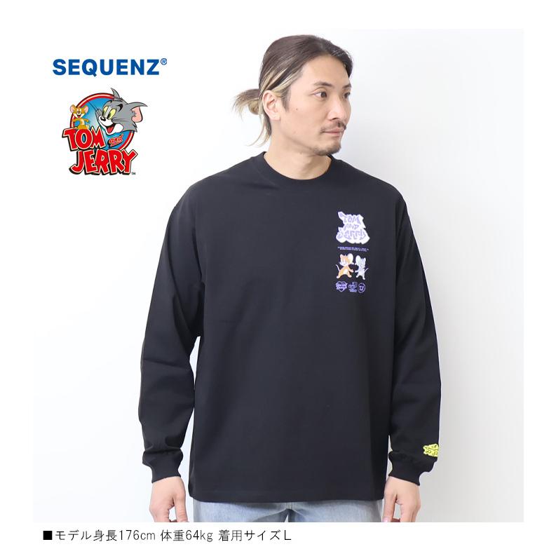SEQUENZ トムとジェリー ジェリー＆タフィ 長袖Tシャツ ビッグT ロンT 