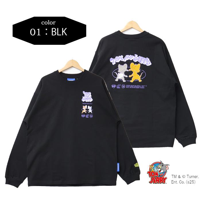 SEQUENZ トムとジェリー ジェリー＆タフィ 長袖Tシャツ ビッグT ロンT