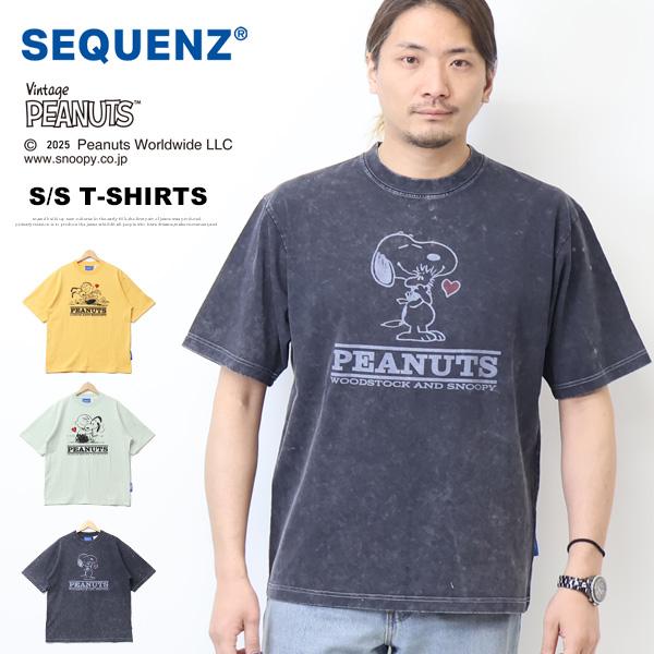 Prosperity Sequence SEQUENZ スヌーピー ヴィンテージ加工 半袖T