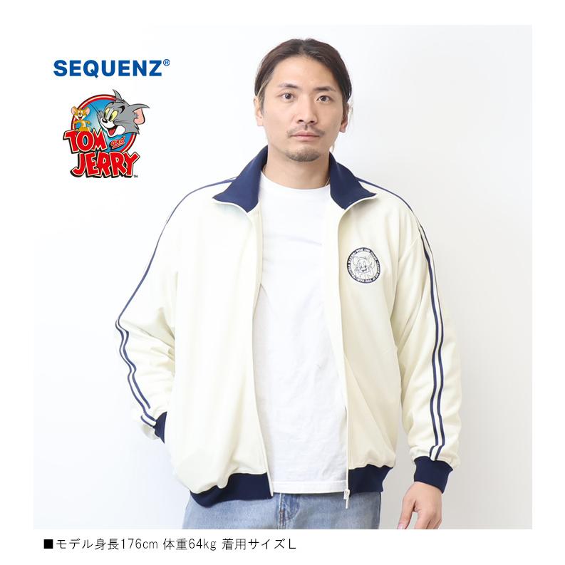 【2523】✨美品✨LRG トラックジャケット　ホワイト　ジャージ SEQUENZ トムとジェリー サークルロゴ トラックジャケット ジャージ