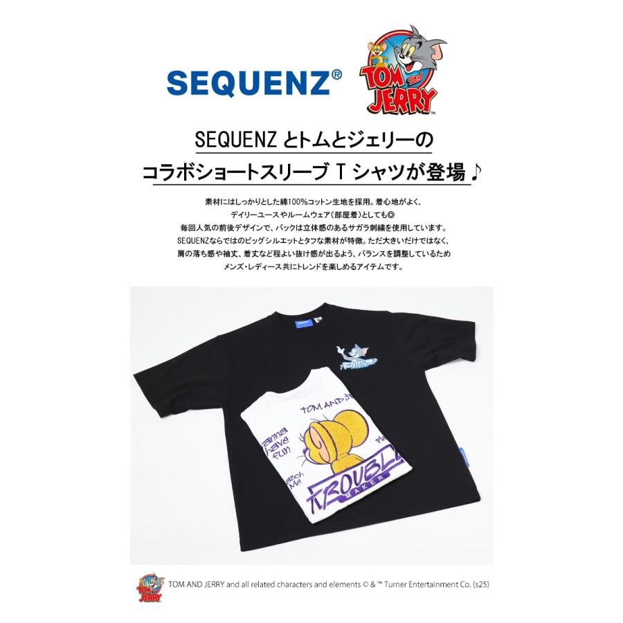 Prosperity Sequence SEQUENZ トムとジェリー バック サガラ刺繍 半袖T