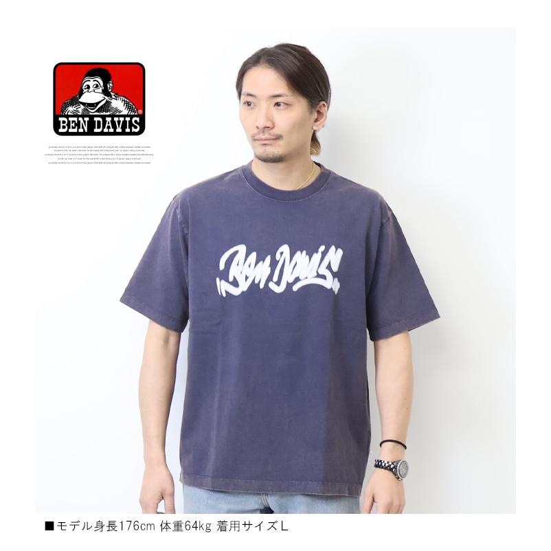 BEN DAVIS（ベンデイビス） パウダーブリーチ加工 ビルボード 半袖T