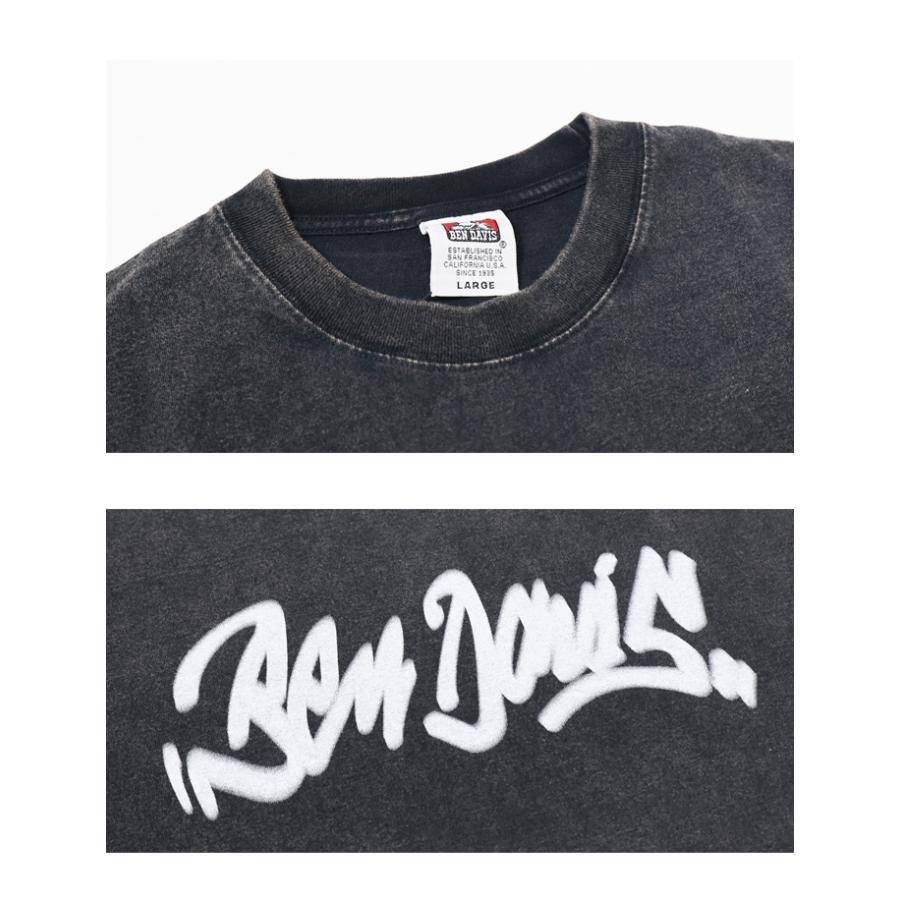 BEN DAVIS（ベンデイビス） パウダーブリーチ加工 ビルボード 半袖T