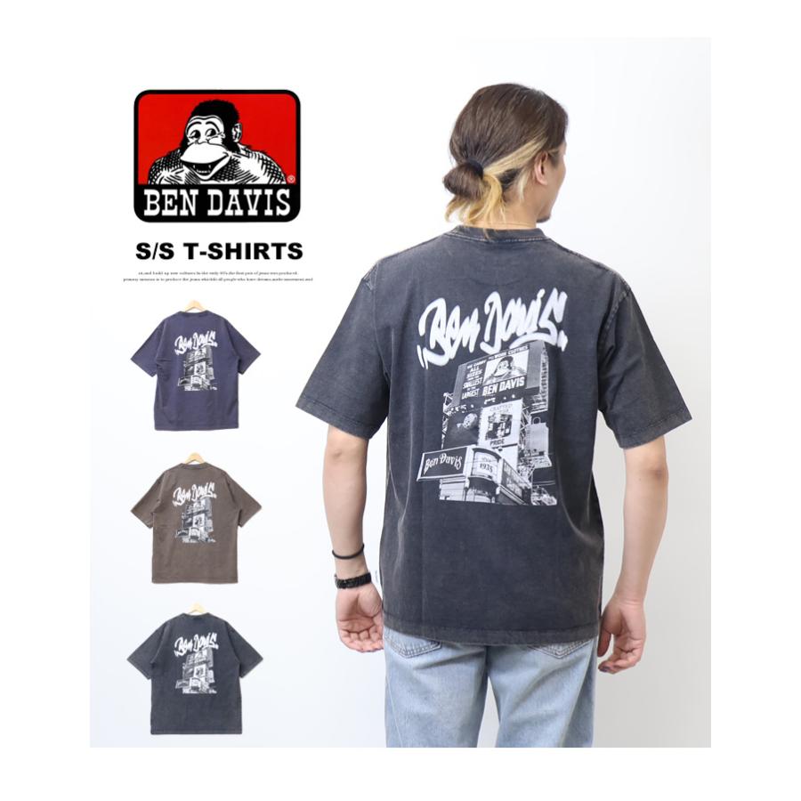 BEN DAVIS（ベンデイビス） パウダーブリーチ加工 ビルボード 半袖T