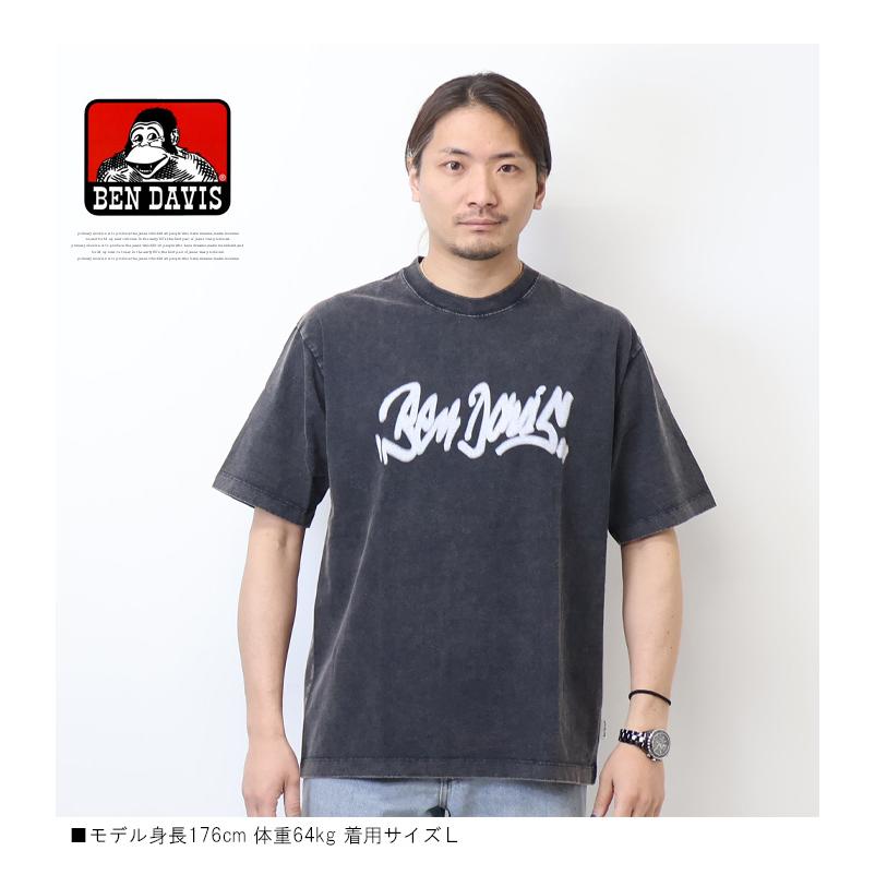 BEN DAVIS（ベンデイビス） パウダーブリーチ加工 ビルボード 半袖T