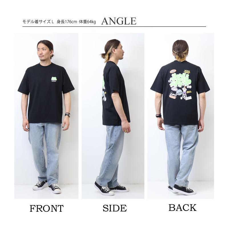 BEN DAVIS（ベンデイビス） OVERLAP バックプリント 半袖Tシャツ