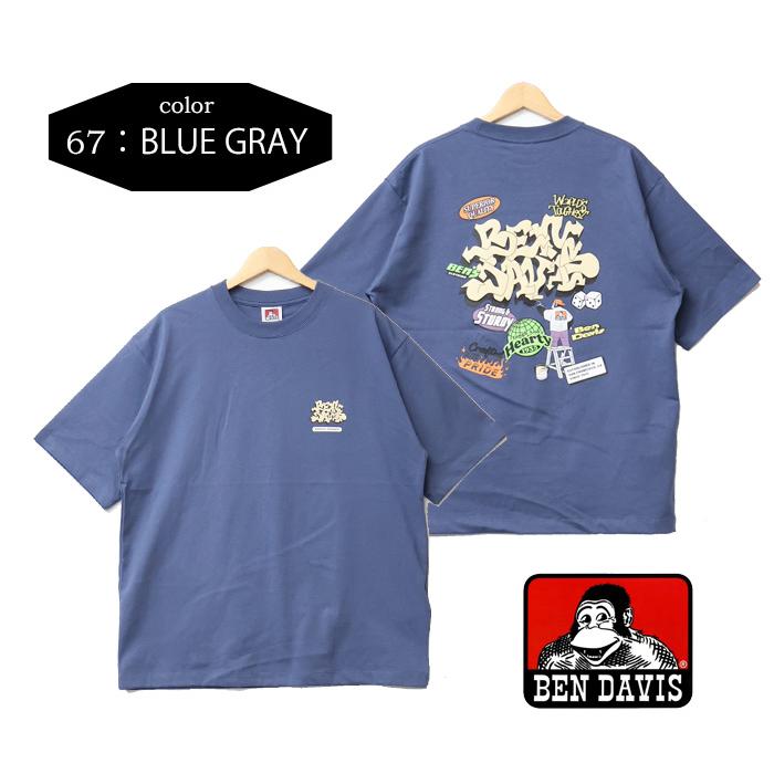 BEN DAVIS（ベンデイビス） OVERLAP バックプリント 半袖Tシャツ