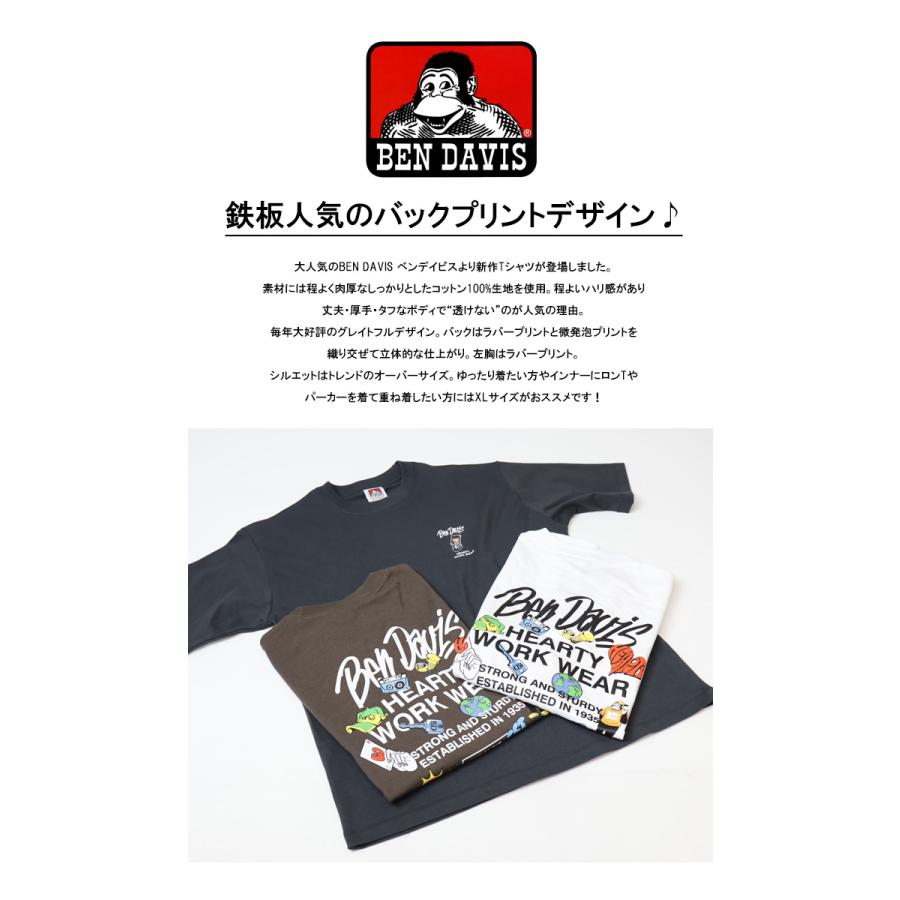 BEN DAVIS（ベンデイビス） GRATEFUL バックプリント 半袖Tシャツ