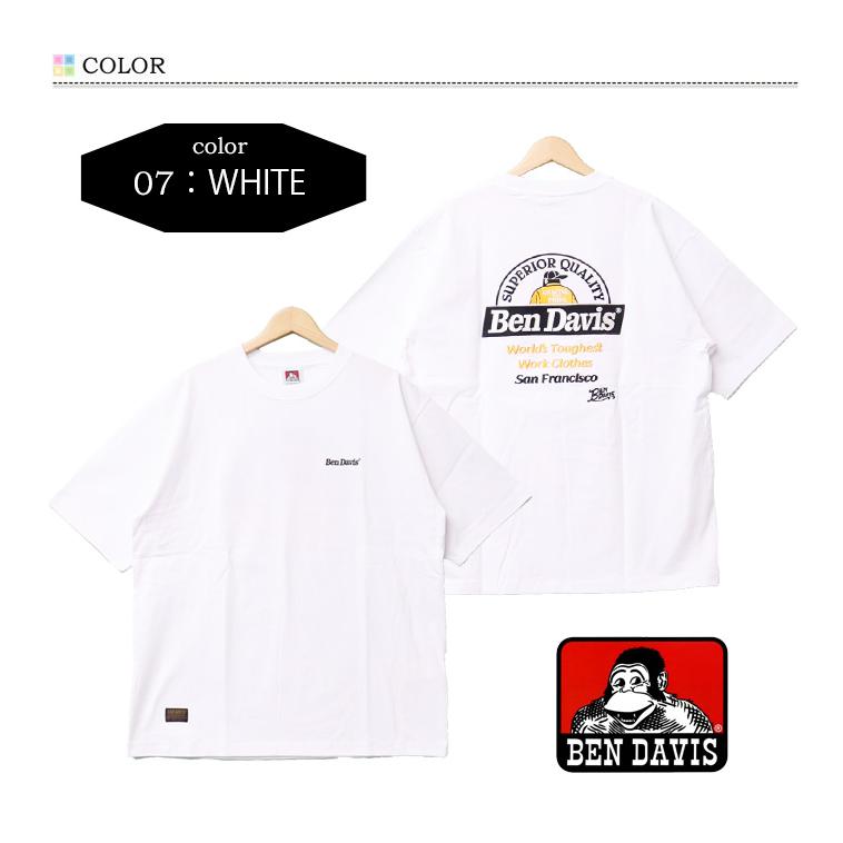 BEN DAVIS（ベンデイビス） 刺繍 半袖Tシャツ BD LABEL ビッグ