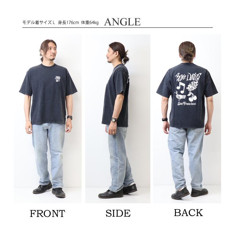 BEN DAVIS（ベンデイビス） パウダーブリーチ加工 プリント 半袖T